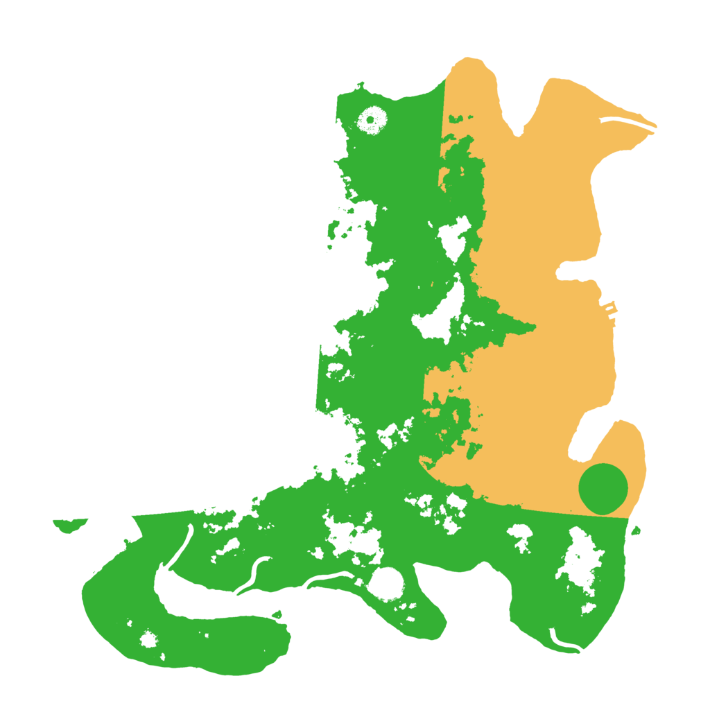 Biome Rust Map: Procedural Map, Size: 3800, Seed: 845271