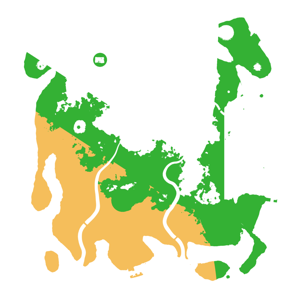 Biome Rust Map: Procedural Map, Size: 3500, Seed: 1253454242