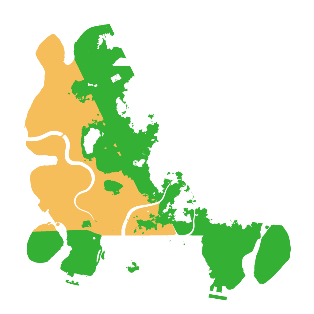 Biome Rust Map: Procedural Map, Size: 3500, Seed: 2673766
