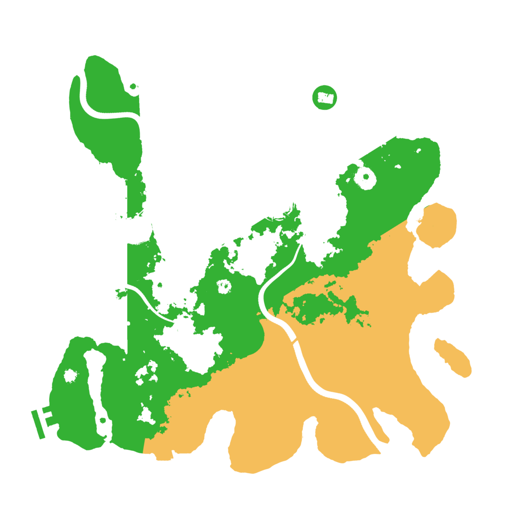 Biome Rust Map: Procedural Map, Size: 3500, Seed: 278327477