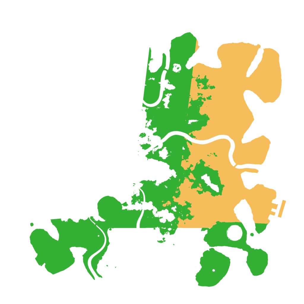 Biome Rust Map: Procedural Map, Size: 3500, Seed: 63048577