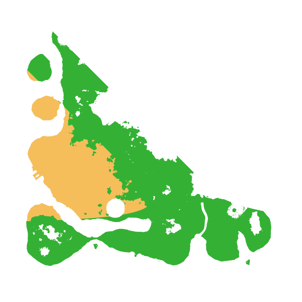 Biome Rust Map: Procedural Map, Size: 3000, Seed: 529600