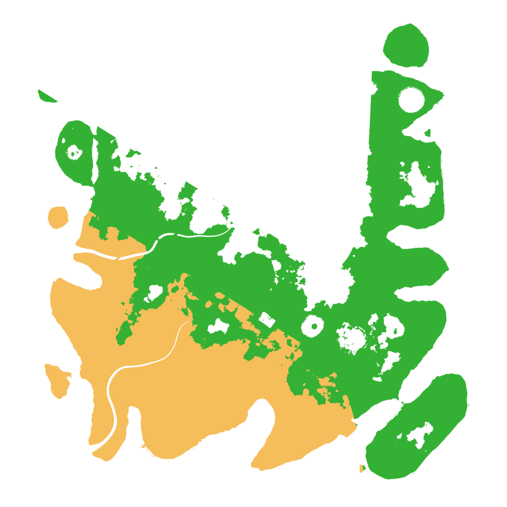 Biome Rust Map: Procedural Map, Size: 3500, Seed: 225415684