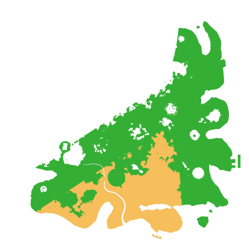 Biome Rust Map: Procedural Map, Size: 3800, Seed: 87968541