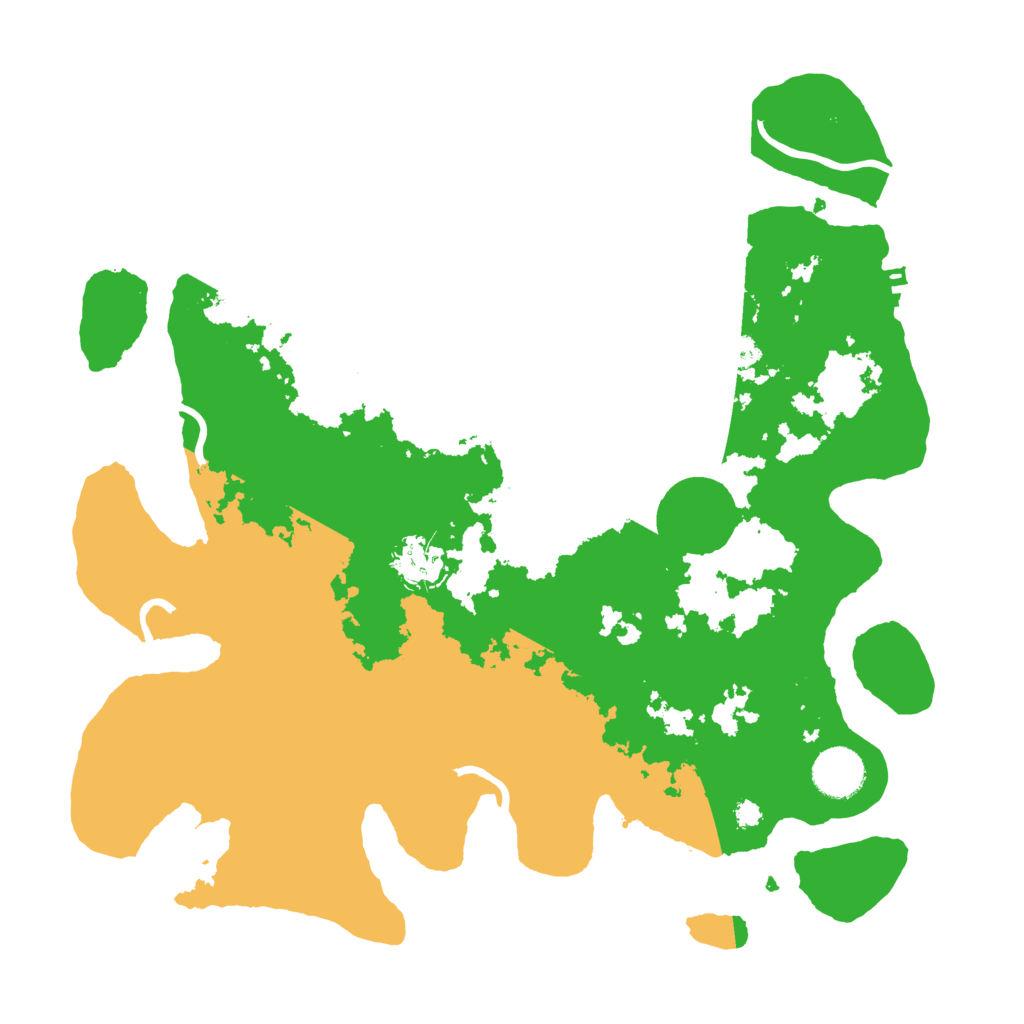 Biome Rust Map: Procedural Map, Size: 3500, Seed: 1109257933