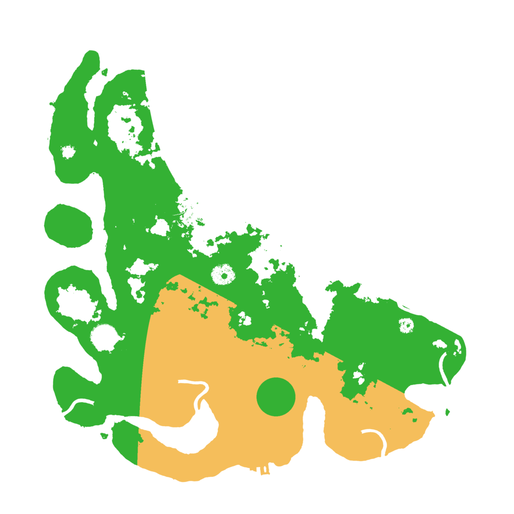 Biome Rust Map: Procedural Map, Size: 3500, Seed: 72905