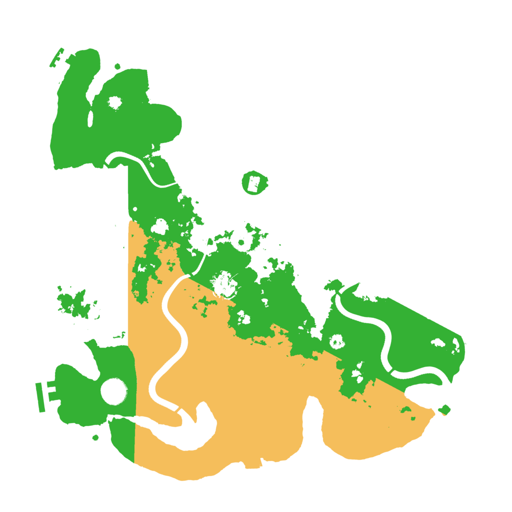 Biome Rust Map: Procedural Map, Size: 3500, Seed: 72905