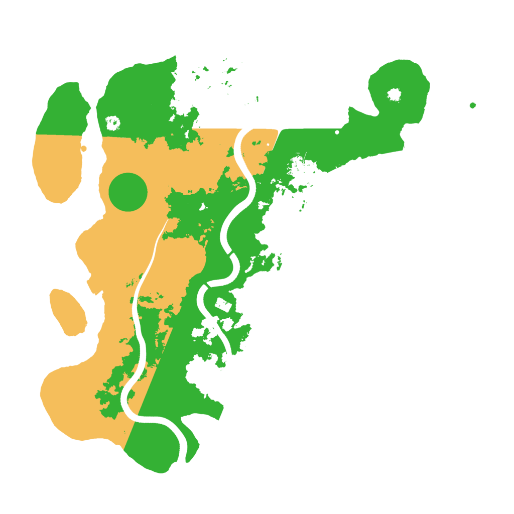 Biome Rust Map: Procedural Map, Size: 3500, Seed: 312981848