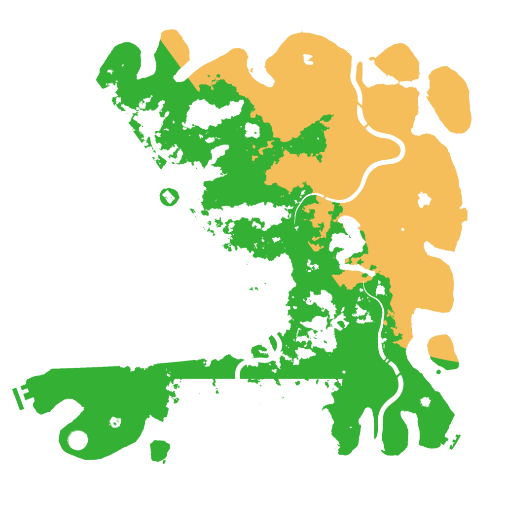 Biome Rust Map: Procedural Map, Size: 4500, Seed: 81113