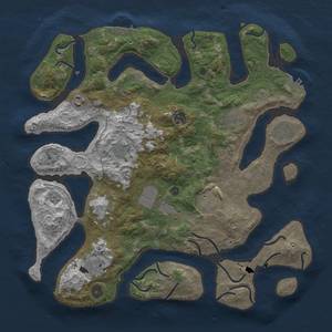 Thumbnail Rust Map: Procedural Map, Size: 4000, Seed: 2304455, 17 Monuments