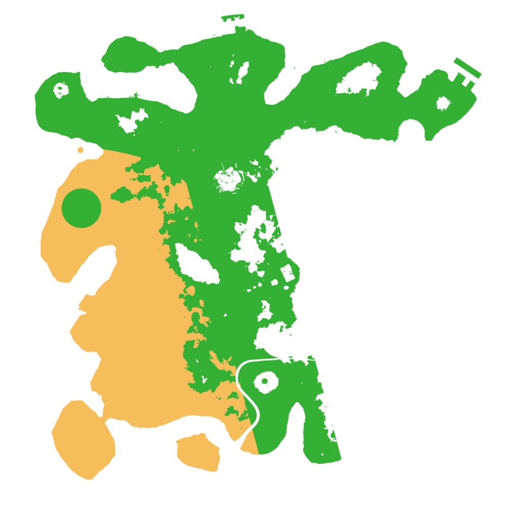 Biome Rust Map: Procedural Map, Size: 3500, Seed: 3537506