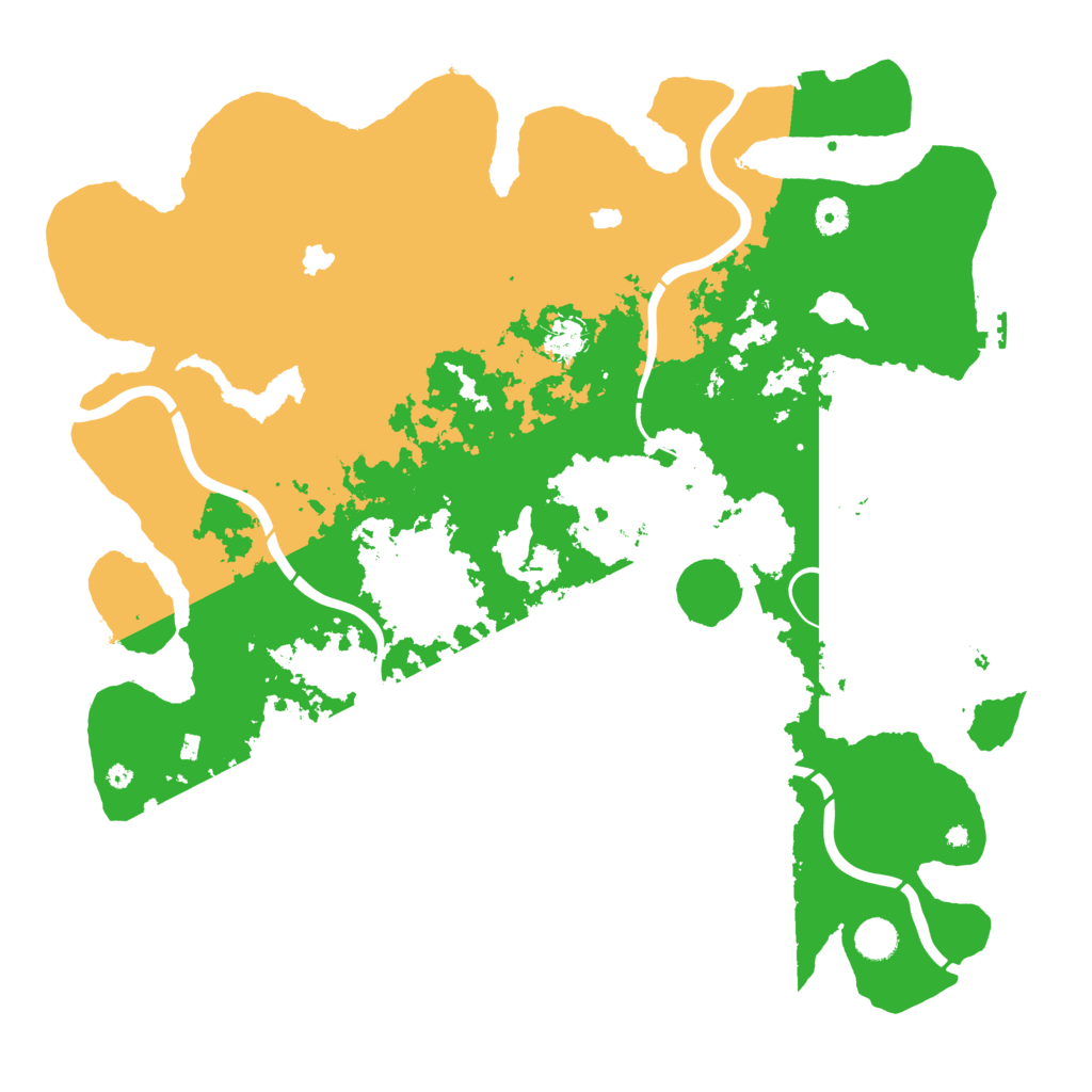 Biome Rust Map: Procedural Map, Size: 4540, Seed: 1000000
