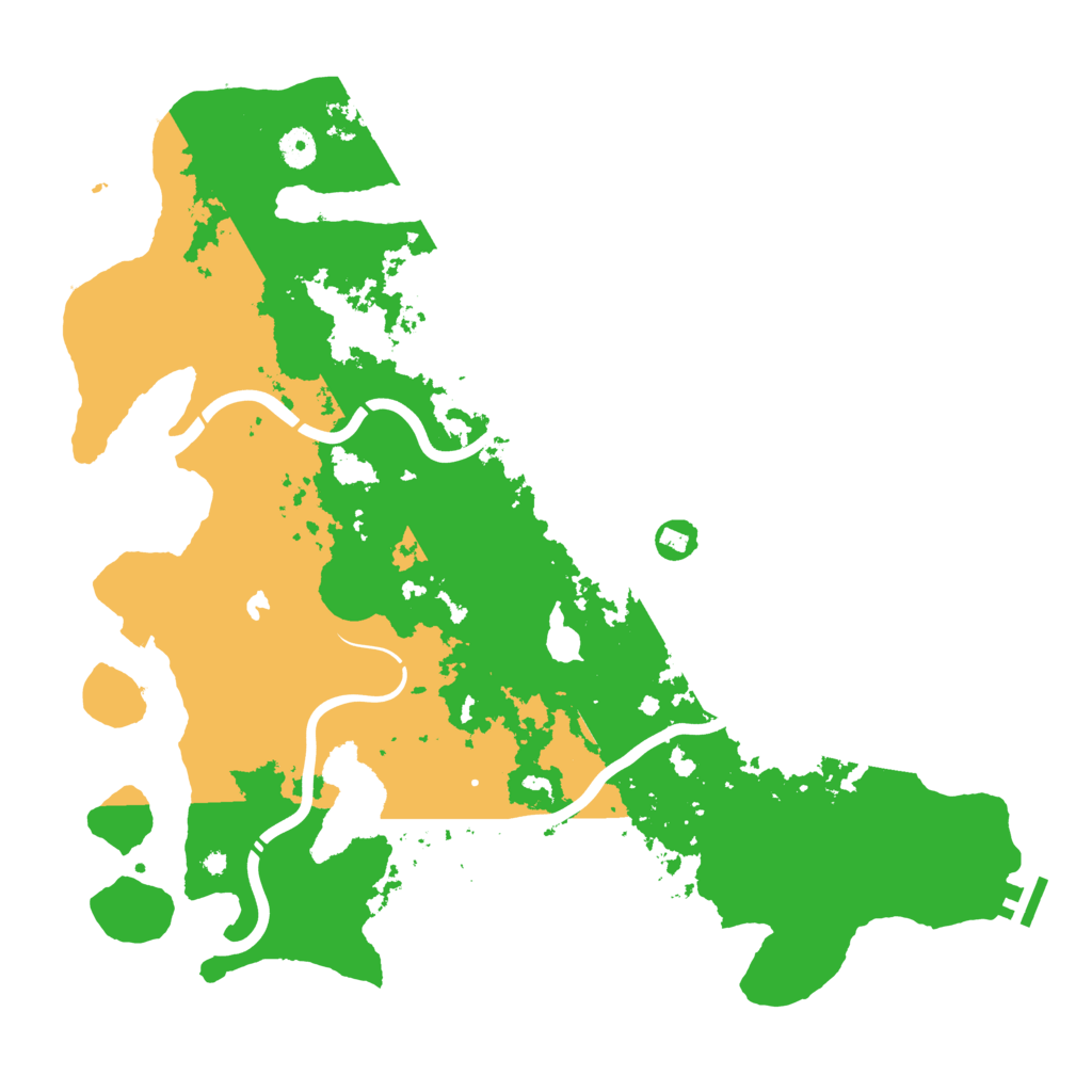 Biome Rust Map: Procedural Map, Size: 4300, Seed: 123