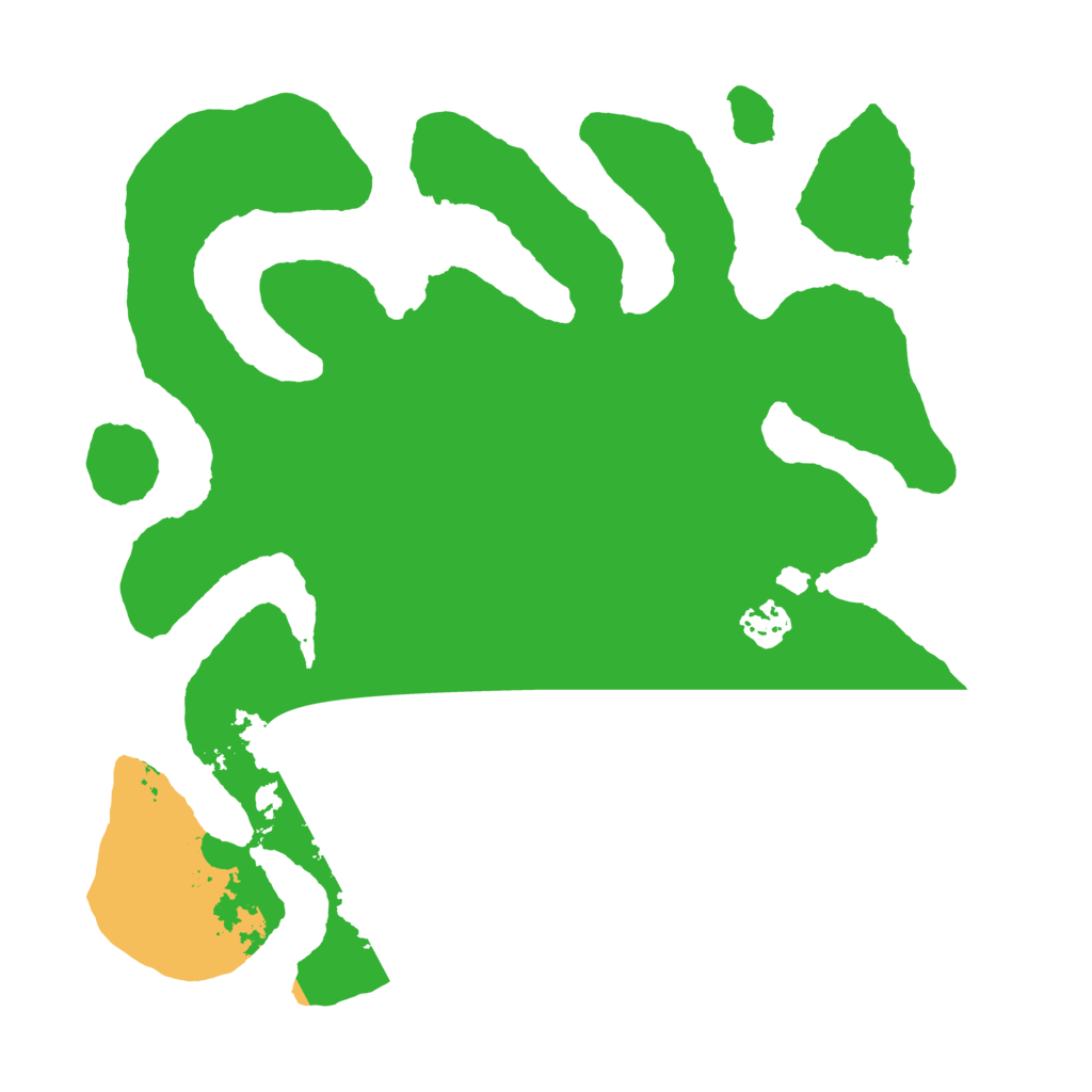 Biome Rust Map: Barren, Size: 3500, Seed: 617381230