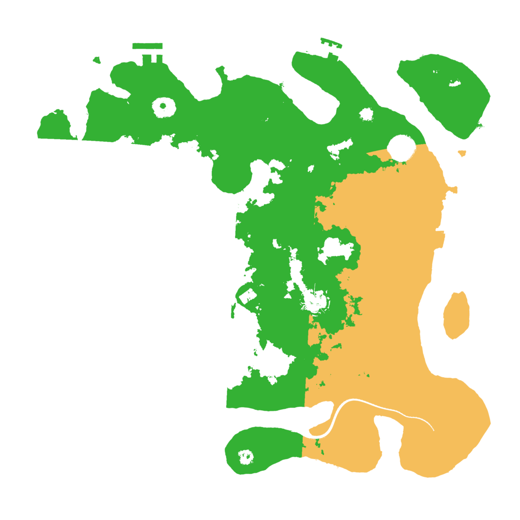Biome Rust Map: Procedural Map, Size: 3500, Seed: 45435673