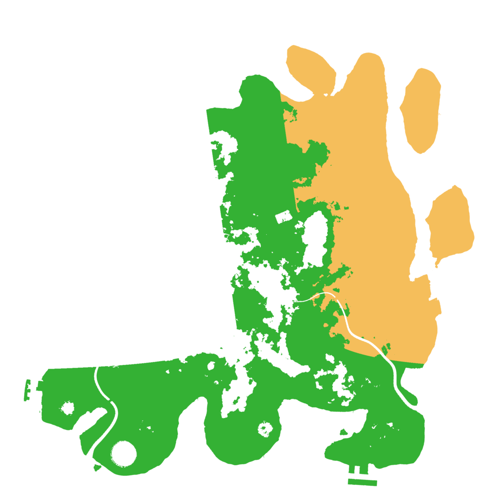 Biome Rust Map: Procedural Map, Size: 3500, Seed: 675400098