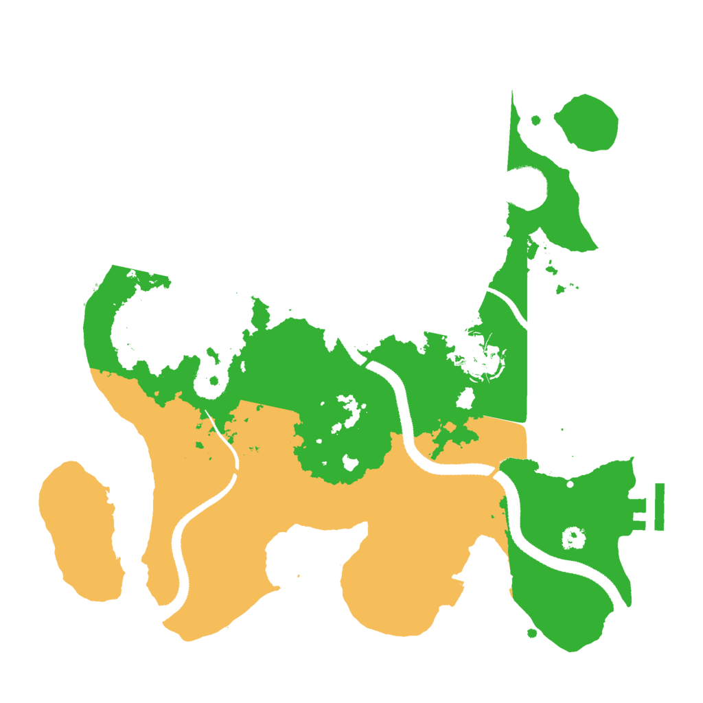 Biome Rust Map: Procedural Map, Size: 3000, Seed: 15572715