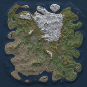 Thumbnail Rust Map: Procedural Map, Size: 4500, Seed: 53962286, 20 Monuments