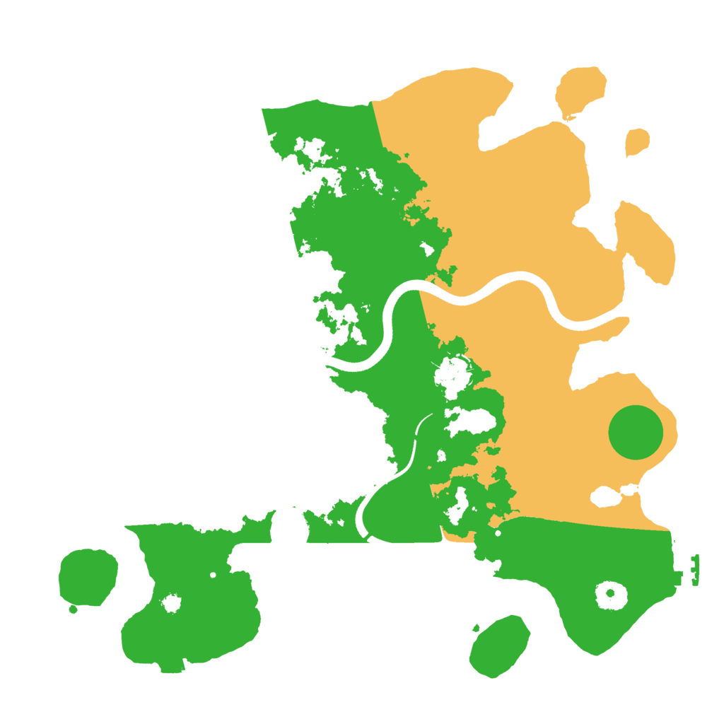Biome Rust Map: Procedural Map, Size: 3500, Seed: 1231415123