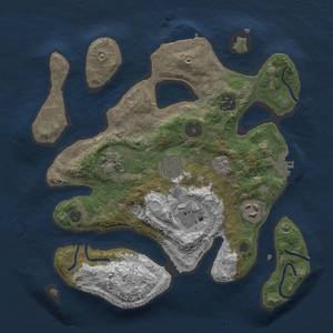 Thumbnail Rust Map: Procedural Map, Size: 3000, Seed: 730, 14 Monuments