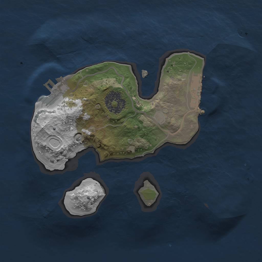 Rust Map: Procedural Map, Size: 1800, Seed: 32, 7 Monuments