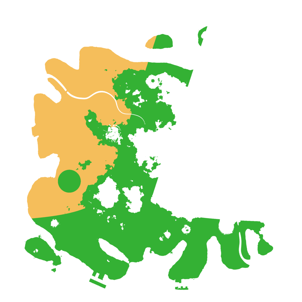 Biome Rust Map: Procedural Map, Size: 3500, Seed: 795846132