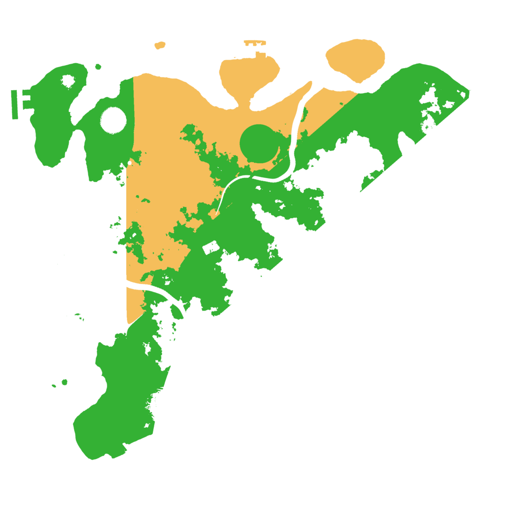 Biome Rust Map: Procedural Map, Size: 3500, Seed: 1077799830