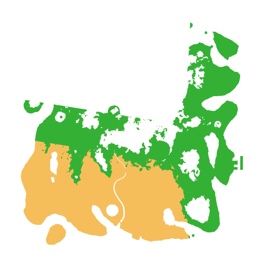 Biome Rust Map: Procedural Map, Size: 3800, Seed: 28498