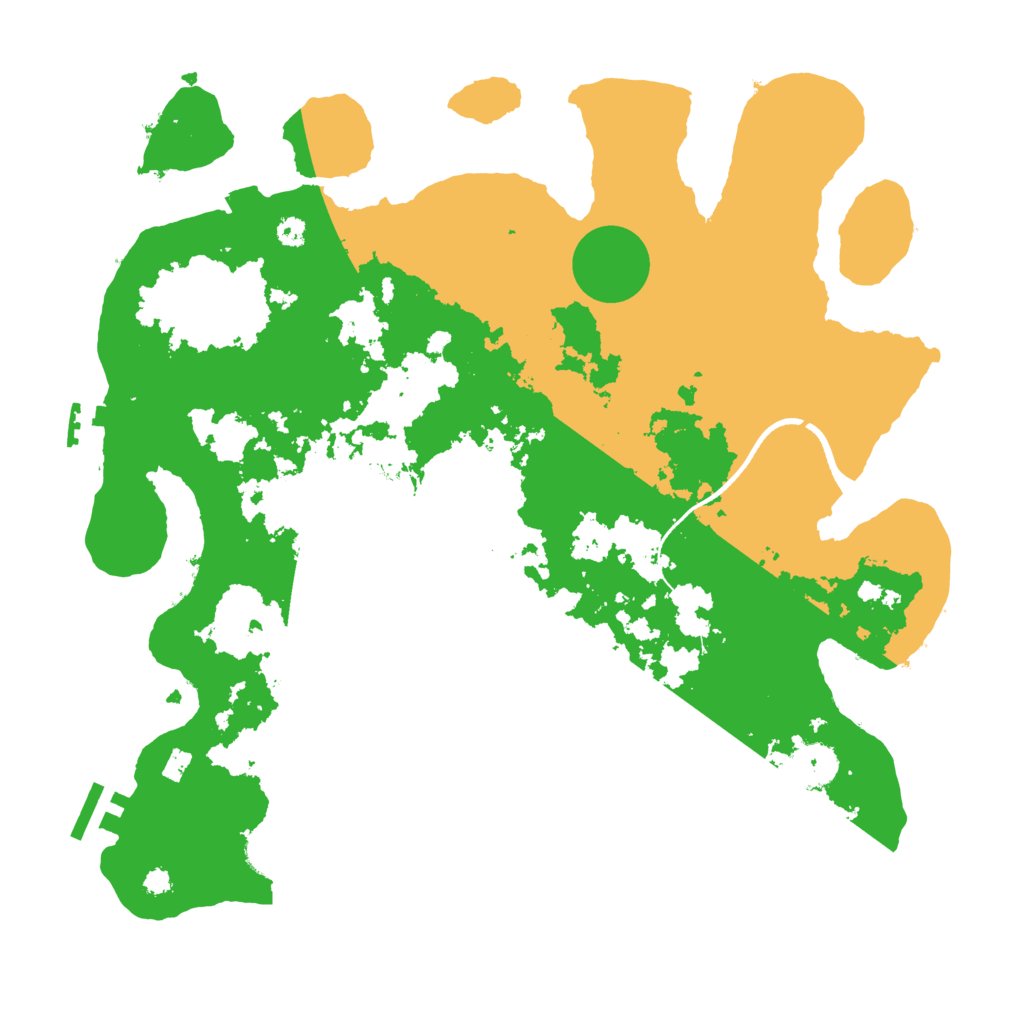 Biome Rust Map: Procedural Map, Size: 3500, Seed: 345234