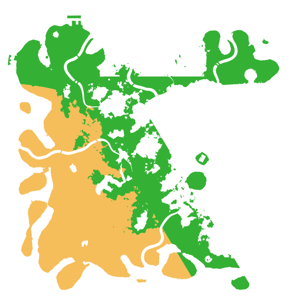 Biome Rust Map: Procedural Map, Size: 4500, Seed: 1984326966