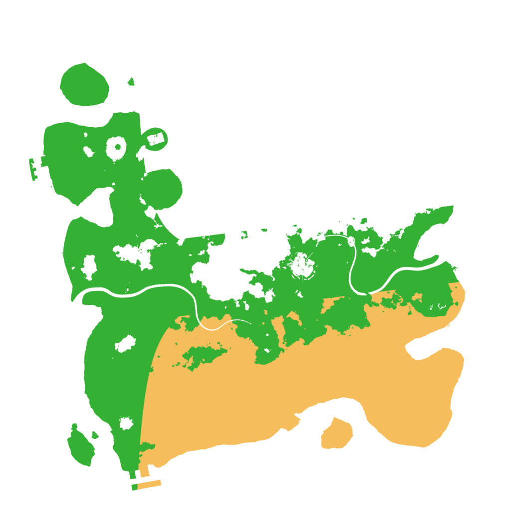 Biome Rust Map: Procedural Map, Size: 3500, Seed: 32725627