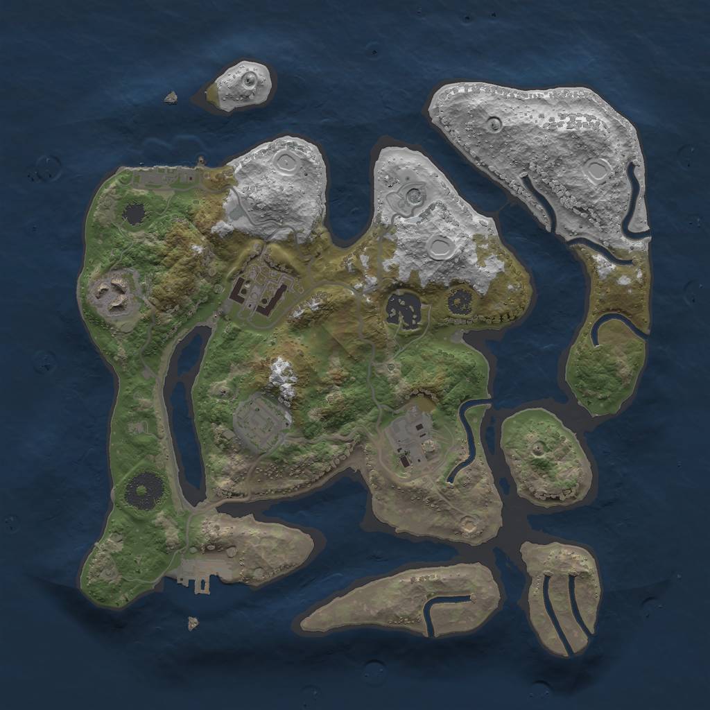Rust Map: Procedural Map, Size: 2850, Seed: 152, 13 Monuments