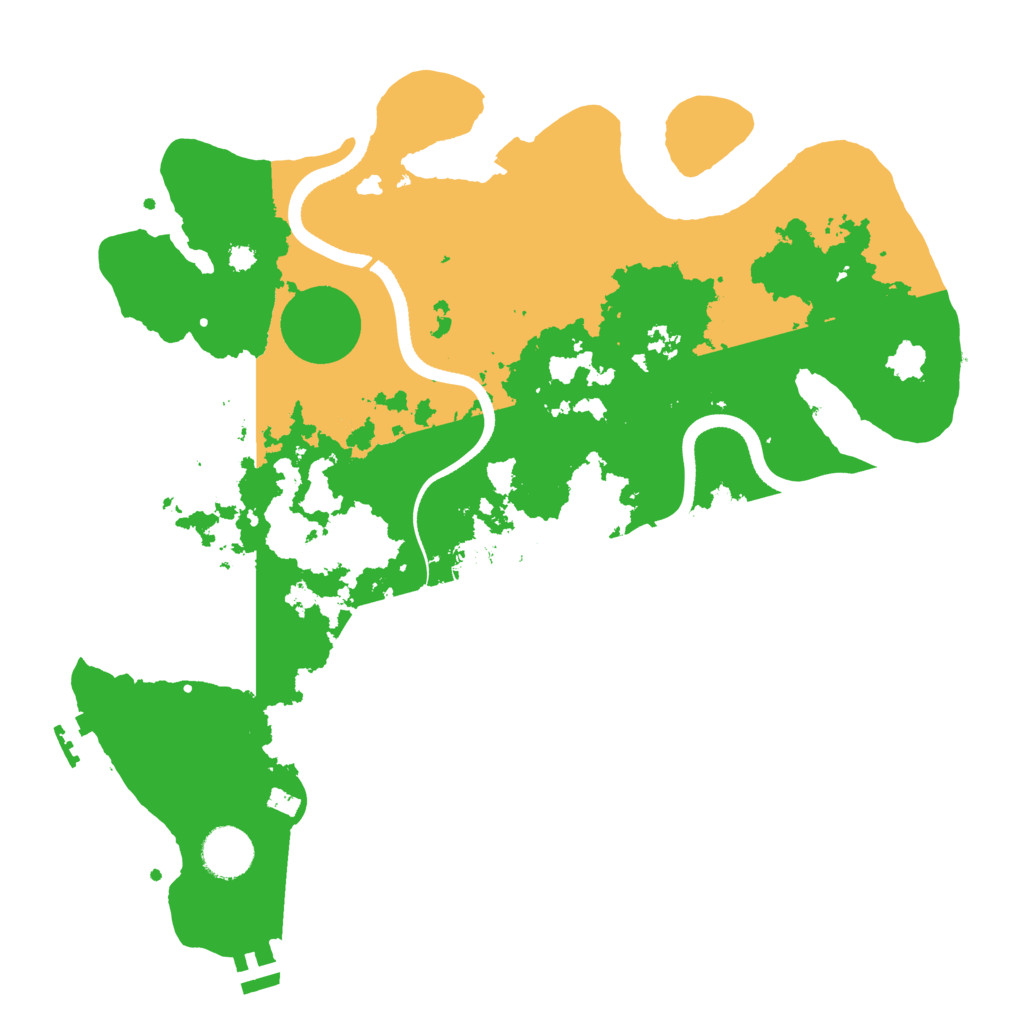 Biome Rust Map: Procedural Map, Size: 3500, Seed: 93568034