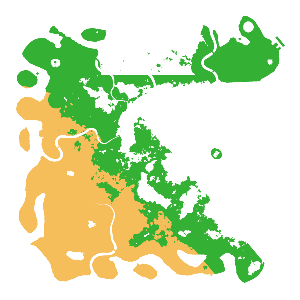Biome Rust Map: Procedural Map, Size: 5000, Seed: 584428