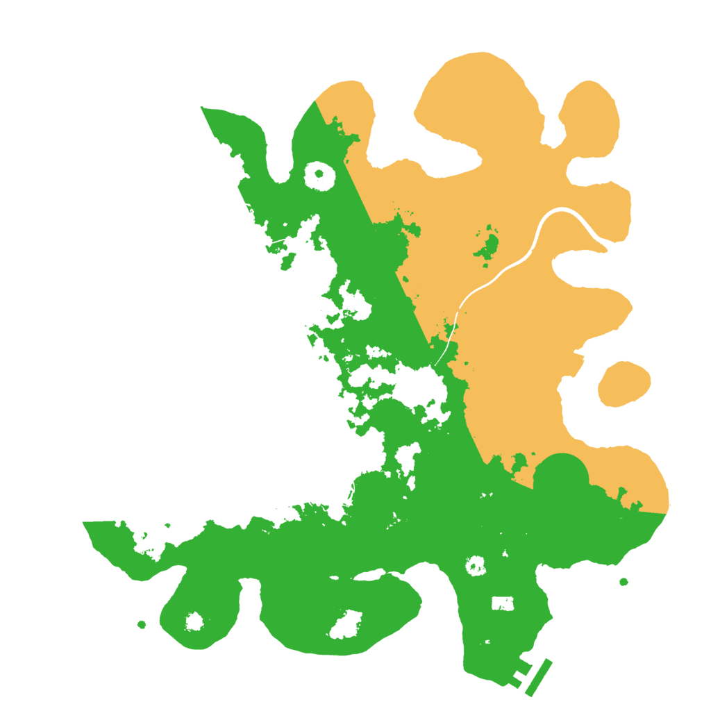 Biome Rust Map: Procedural Map, Size: 3500, Seed: 158462