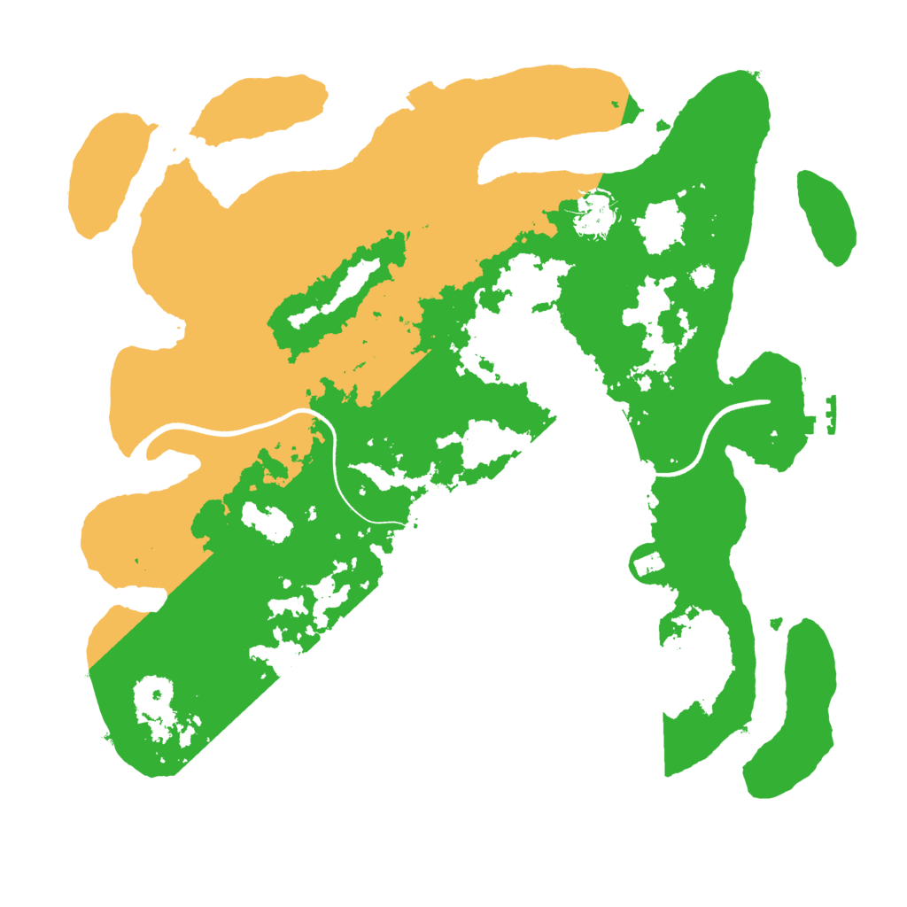 Biome Rust Map: Procedural Map, Size: 3500, Seed: 36090909