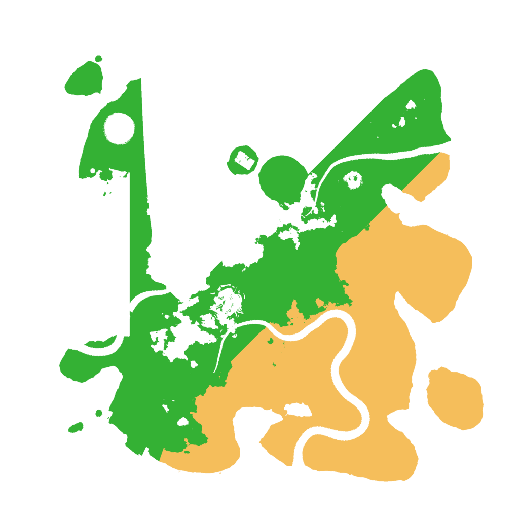 Biome Rust Map: Procedural Map, Size: 3000, Seed: 3521