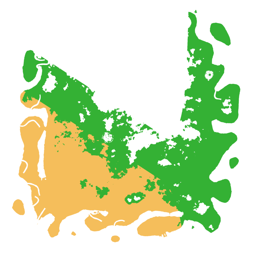 Biome Rust Map: Procedural Map, Size: 4500, Seed: 2097360159