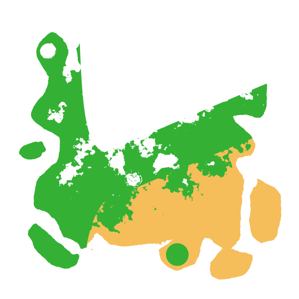 Biome Rust Map: Barren, Size: 3500, Seed: 91021