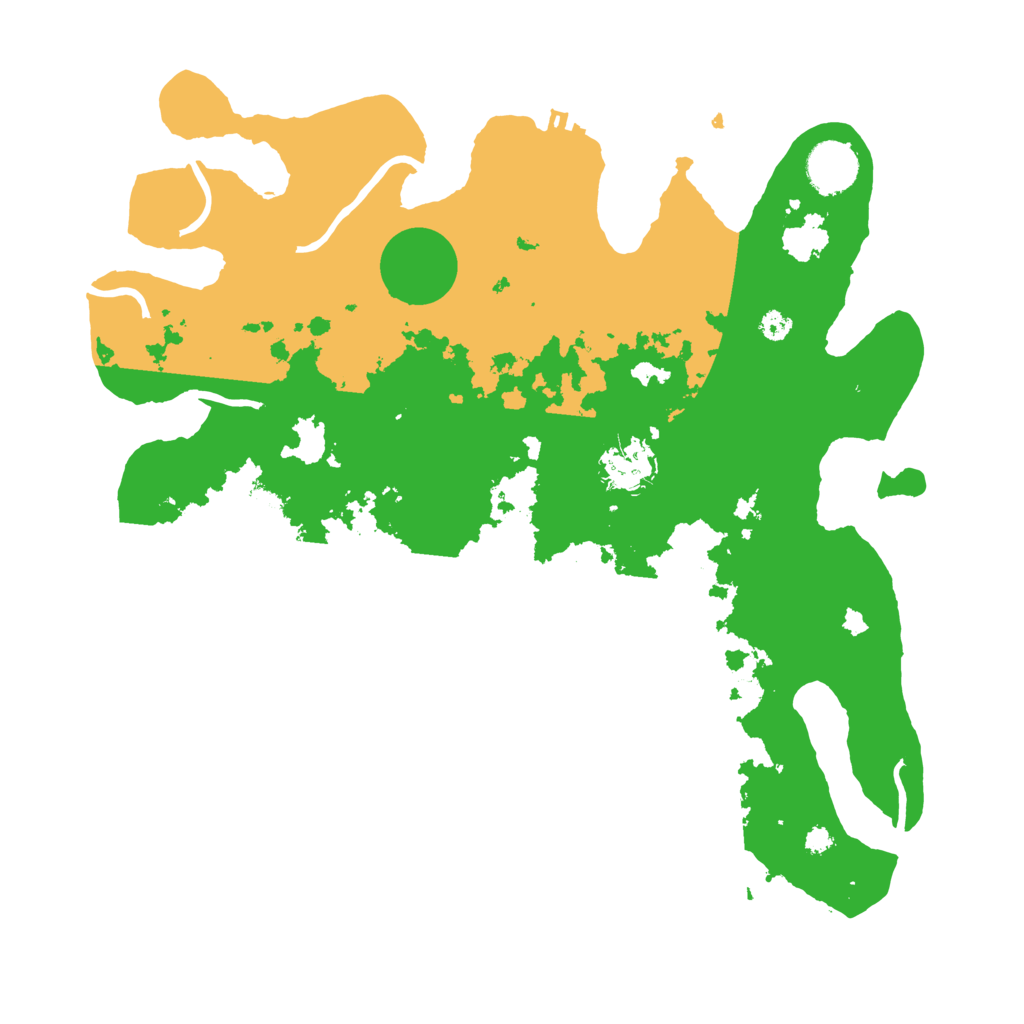Biome Rust Map: Procedural Map, Size: 3500, Seed: 8489