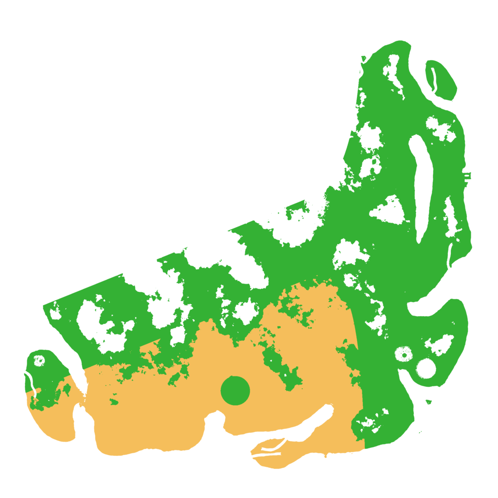 Biome Rust Map: Procedural Map, Size: 4500, Seed: 110810