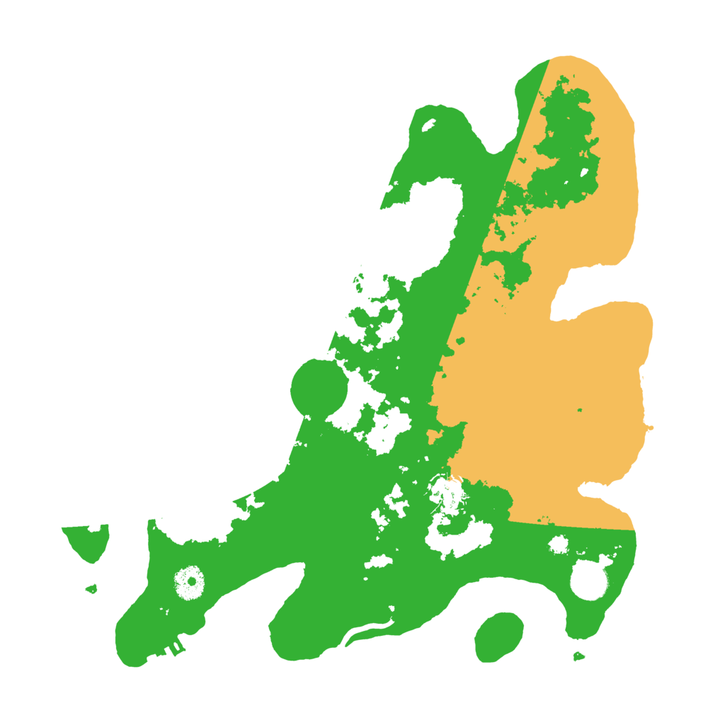 Biome Rust Map: Procedural Map, Size: 3400, Seed: 53555
