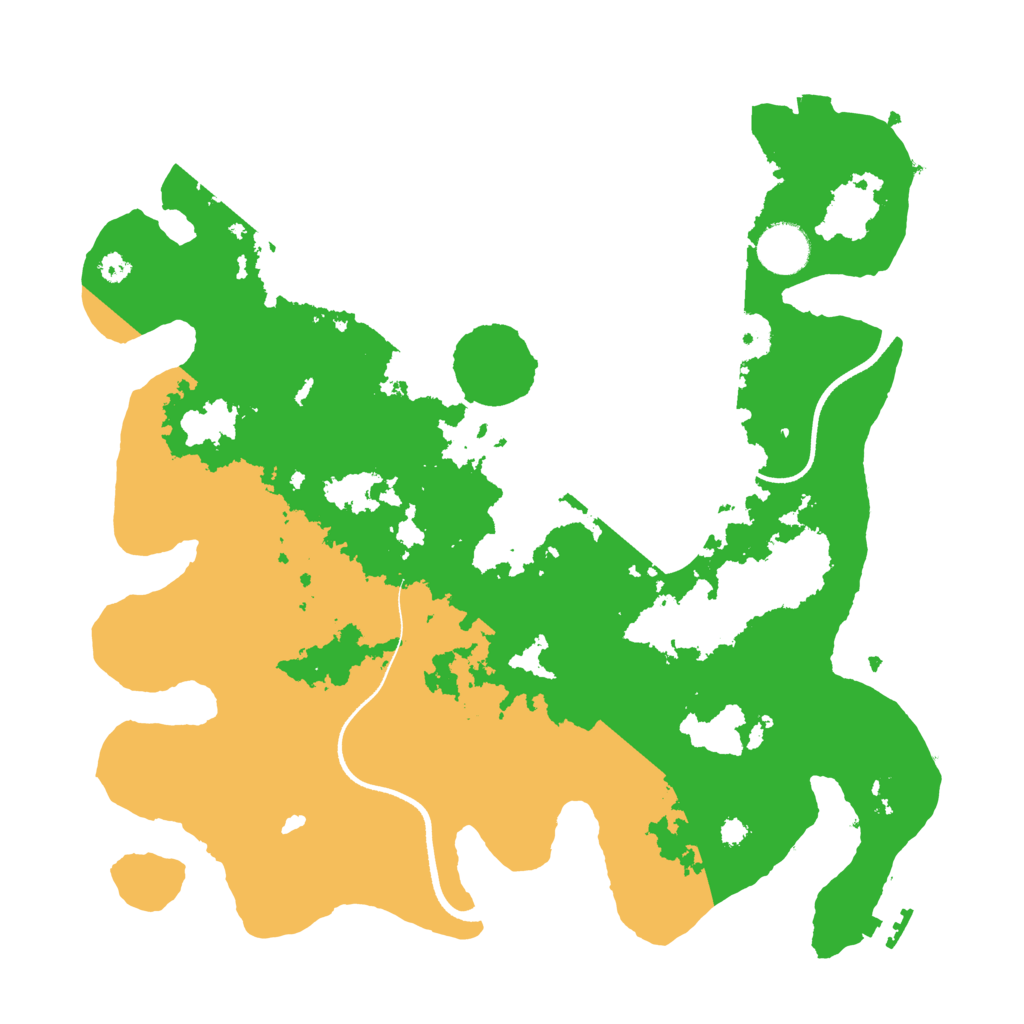 Biome Rust Map: Procedural Map, Size: 3500, Seed: 607042470