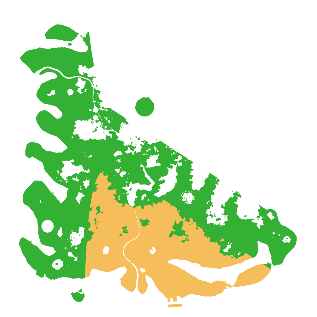 Biome Rust Map: Procedural Map, Size: 4500, Seed: 327115