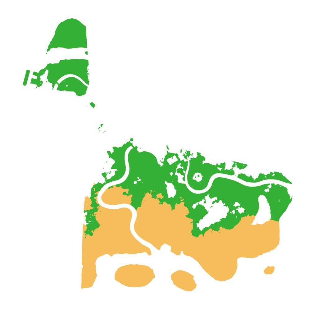 Biome Rust Map: Procedural Map, Size: 3500, Seed: 26451699