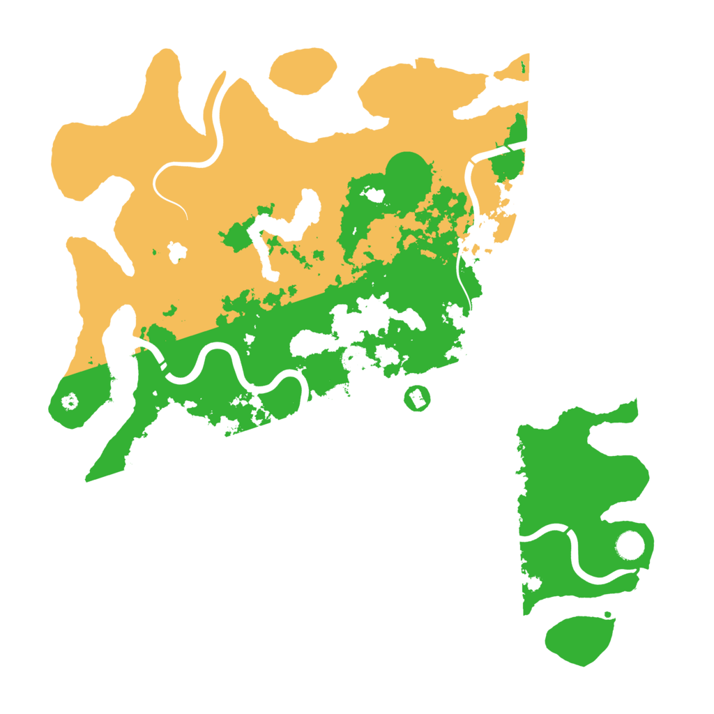 Biome Rust Map: Procedural Map, Size: 4400, Seed: 1112344321