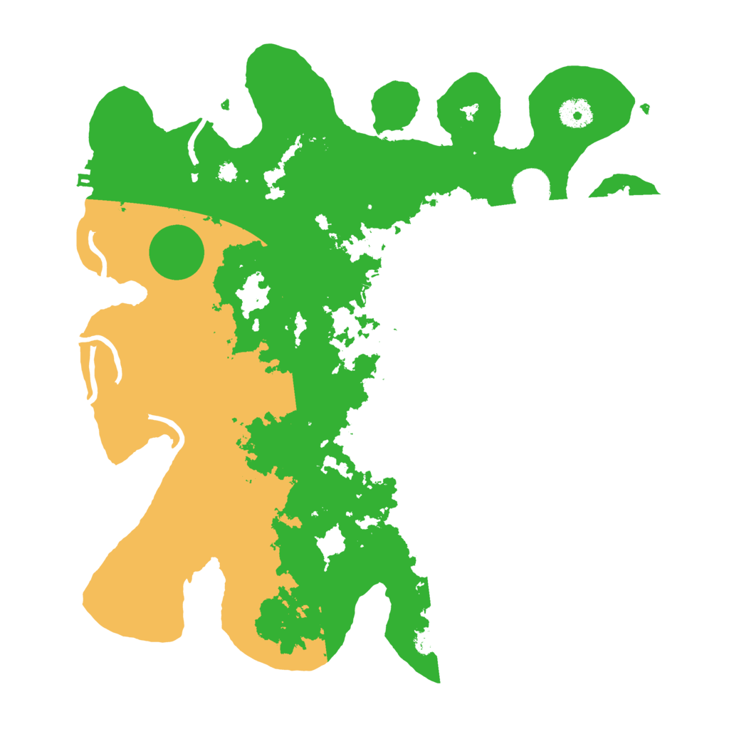 Biome Rust Map: Procedural Map, Size: 3500, Seed: 43545951