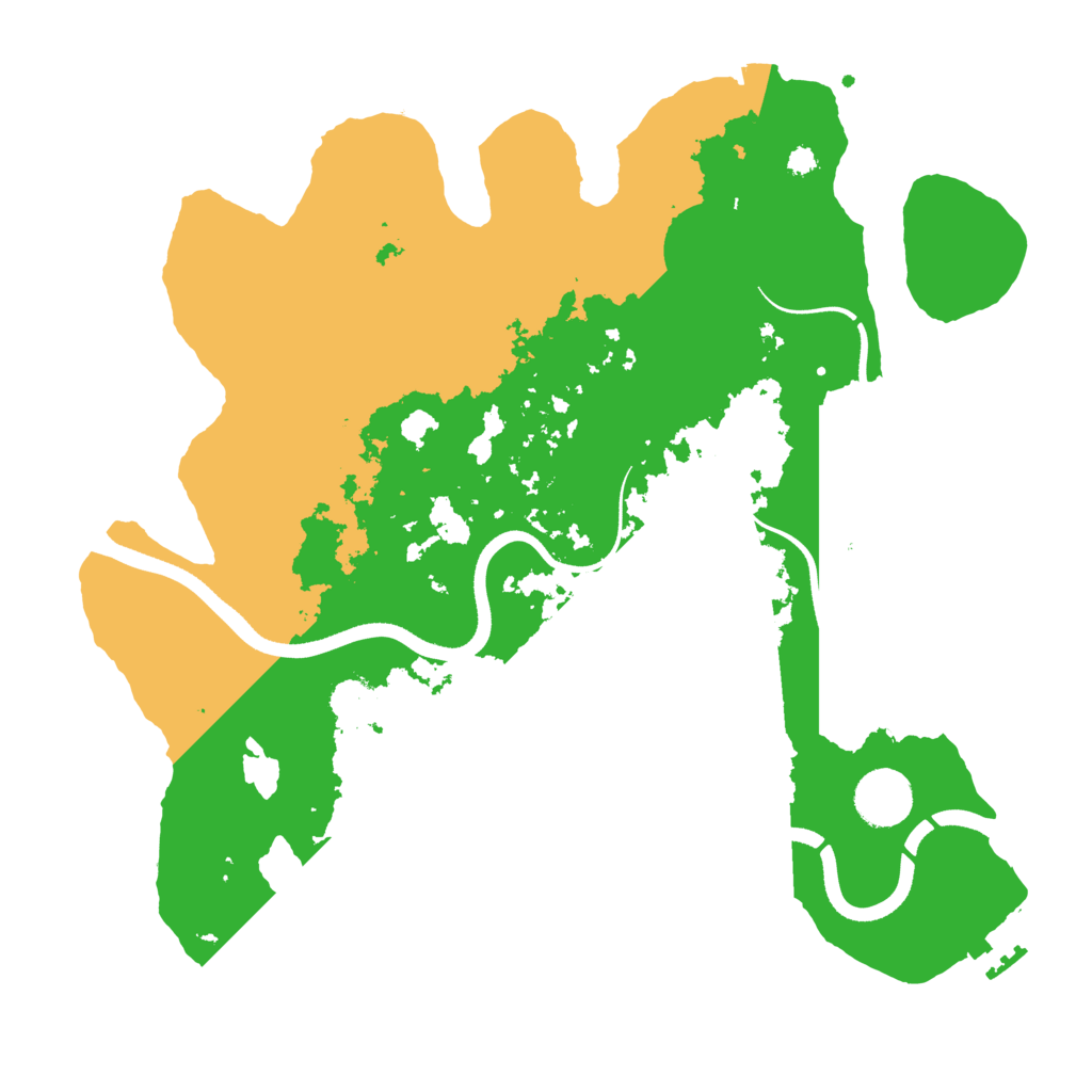 Biome Rust Map: Procedural Map, Size: 3500, Seed: 39579940