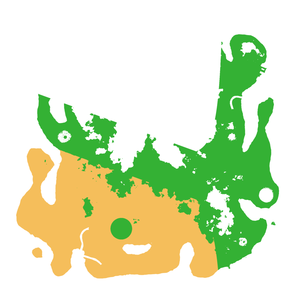 Biome Rust Map: Procedural Map, Size: 3700, Seed: 77778