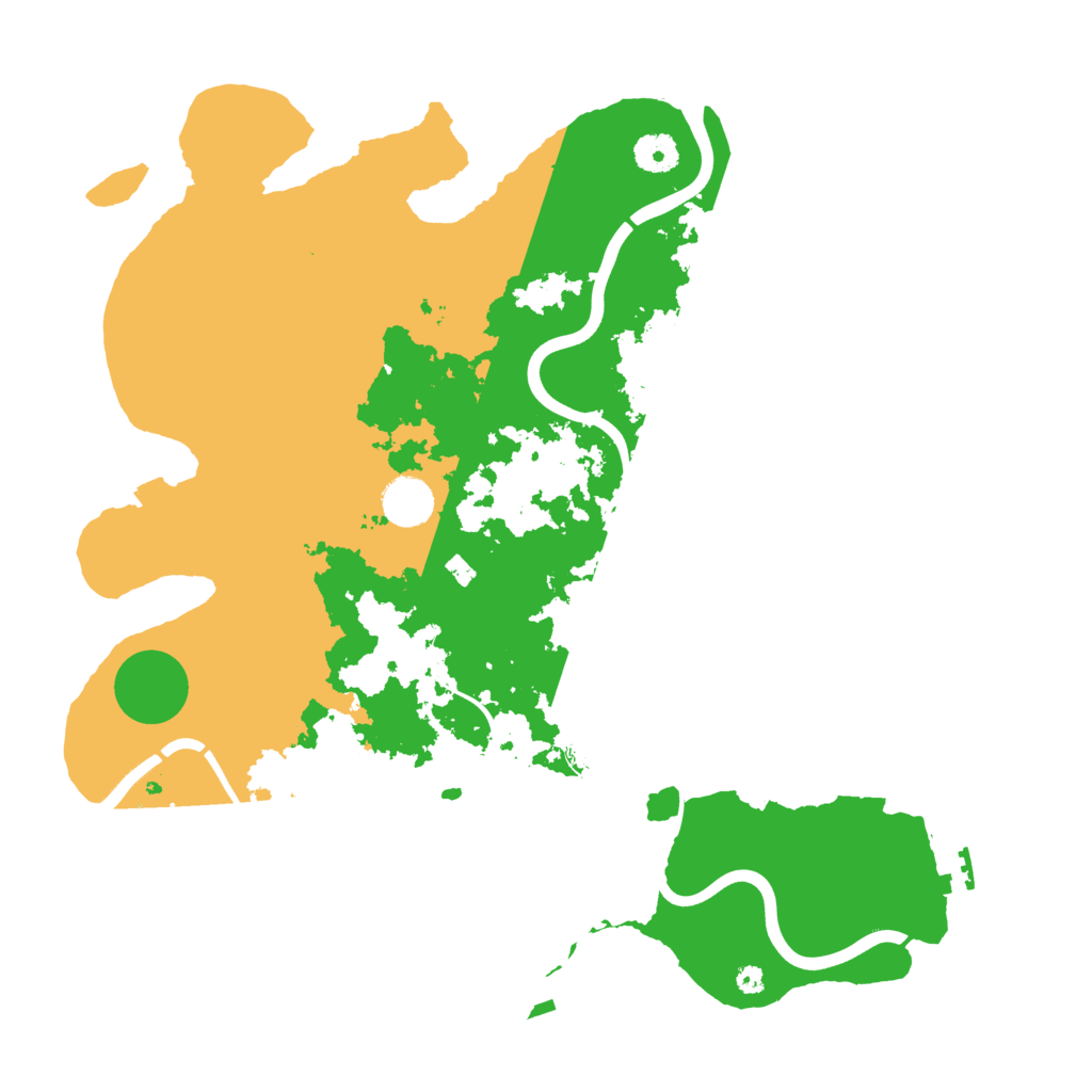 Biome Rust Map: Procedural Map, Size: 3900, Seed: 3345741